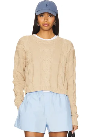 Beach Riot Jersey con diseño trenzas clarice en color beige talla XL en - Beige. Talla XL (también en L).