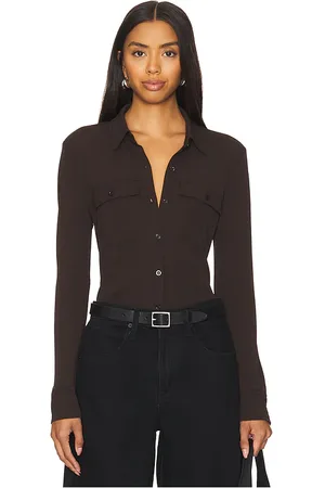 Camisas y Blusas de Moda de color cafe para mujer FASHIOLA.mx