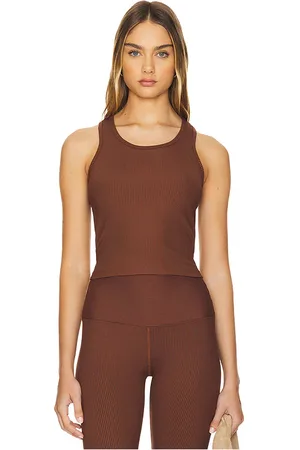 YEAR OF OURS Tanque de yos ribbed en color marrón talla M en - Brown. Talla M (también en S, XS).