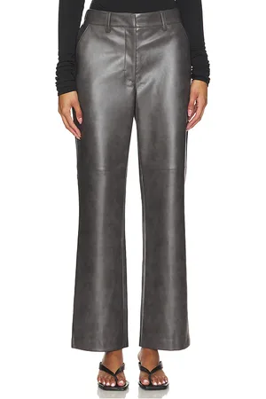 BROCHU WALKER Pantalones cuero namari en color gris talla L en - Grey. Talla L (también en M, S, XS).