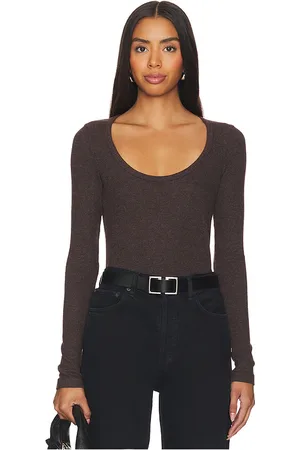 AGOLDE Camiseta escote redondo corey en color marrón talla M en - Brown. Talla M (también en S).