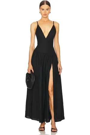 Tularosa Vestido saylor maxi en color talla L en - Black. Talla L (también en M, S, XL, XS, XXS).