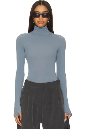 Commando Bodysuit cuello vuelto ballet en color roca talla all en - Slate. Talla all.