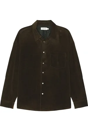 Frame Sobrecamisa relaxed en color verde oscuro talla L en - Dark Green. Talla L (también en M).