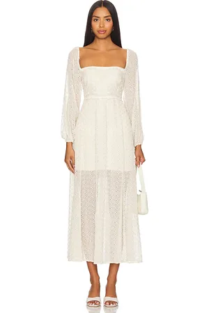 Free People Maxivestido malina en color crema talla M en - Cream. Talla M (también en S, XS).
