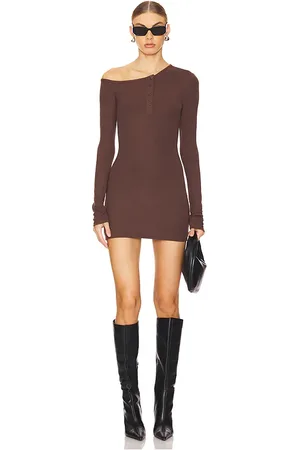 ALL THE WAYS Vestido meredith en color talla L en - Brown. Talla L (también en M, S, XL).
