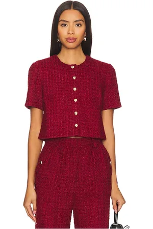 Amanda Uprichard Braswell top en color talla L en - Wine. Talla L (también en M, S, XS).