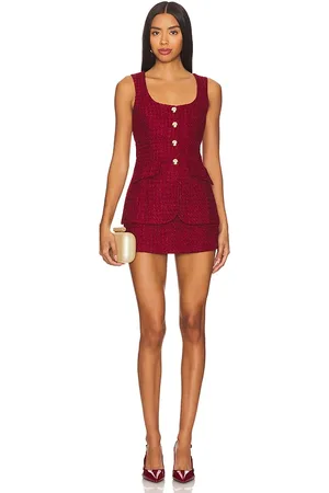 Amanda Uprichard Kya romper en color talla L en - Wine. Talla L (también en M, S, XL, XS).