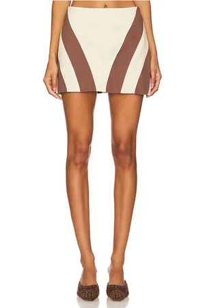 BY.DYLN Minifalda leilani en color beige talla L en - Beige. Talla L (también en M, S, XL).