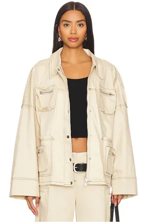 BY.DYLN Chaqueta mallory en color beige talla L en - Beige. Talla L (también en M, S, XL, XS).