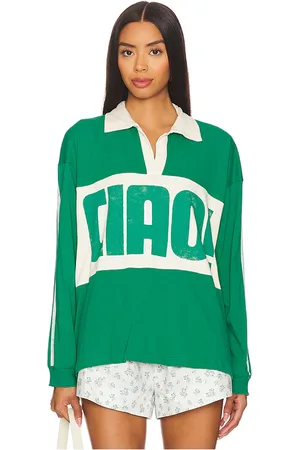 DAYDREAMER Top manga larga ciao rugby en color verde talla L en - Green. Talla L (también en M, S, XL, XS).