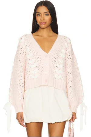 For Love & Lemons Cárdigan laurel en color talla L en - Pink. Talla L (también en M, S, XL).