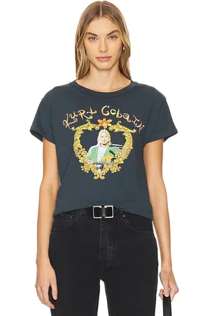 DAYDREAMER Camiseta kurt cobain heart frame reverse gf en color negro talla L en - Black. Talla L (también en M, S, XS).