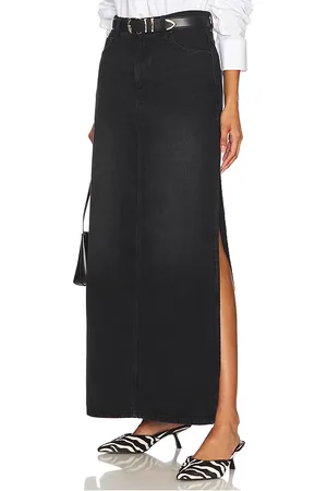 Mother Falda maxi fun dip slice en color negro talla 23 en - Black. Talla 23 (también en 25, 26, 27).