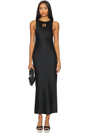 BEVZA Vestido monogram en color talla M en - Black. Talla M (también en S, XS).
