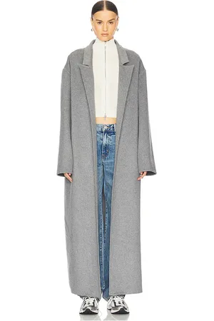 BEVZA Abrigo largo double en color talla L en - Grey. Talla L (también en M, S, XS).