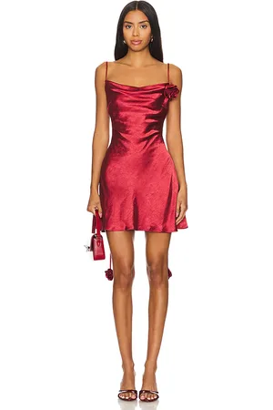 ELLIATT Minivestido zinnia en color burgundy talla M en - Burgundy. Talla M (también en L, S).