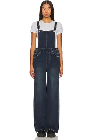 GRLFRND Sadie wide leg overalls en color denim-dark talla 23 en - Denim-Dark. Talla 23 (también en 24, 25, 26, 27, 28, 31).