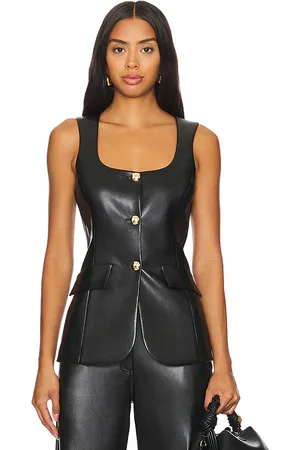 Amanda Uprichard Kya top en color talla M en - Black. Talla M (también en L, S, XS).