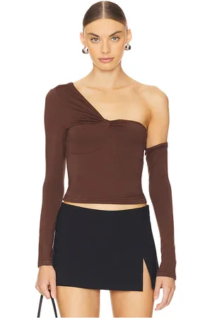 superdown Sable top en color chocolate talla L en - Chocolate. Talla L (también en M, S).