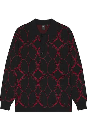 FORMER Coil knit polo en color negro talla M en - Black. Talla M (también en S).