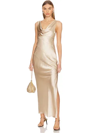 Nicholas Maxivestido sally en color neutral metálico talla 10 en - Metallic Neutral. Talla 10 (también en 2, 4, 6, 8).