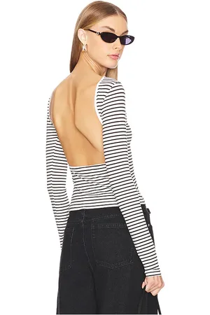 ALL THE WAYS Skyler top en color negro, blanco talla L en - Black,White. Talla L (también en M, XL).