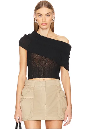 superdown Aubrey sweater top en color talla S en - Black. Talla S (también en XS).