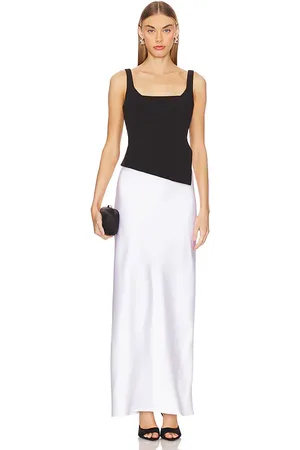 ET OCHS Vestido largo kamila en color negro, blanco talla 6 en - Black,White. Talla 6 (también en 8).