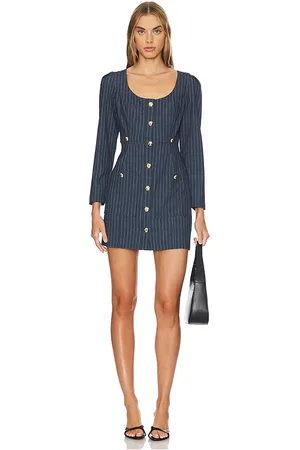 LINE & DOT Vestido astoria en color denim-dark talla S en - Denim-Dark. Talla S (también en XS).