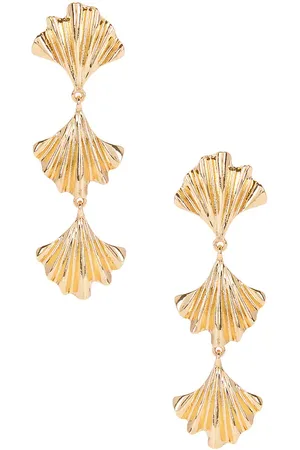 Lovers And Friends Pendientes cara en color oro metálico talla all en - Metallic Gold. Talla all.