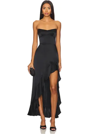 Amanda Uprichard Vestido alyse en color talla L en - Black. Talla L (también en S, XS).