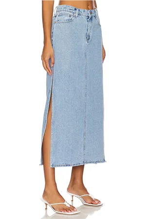 ABrand Falda maxi 99 en color denim claro talla 24 en - Denim-Light. Talla 24 (también en 25, 26, 28).