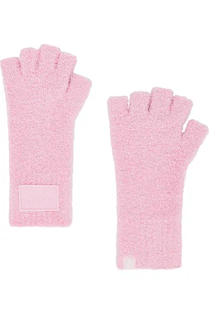 Barefoot Dreams Guantes cozychic barbie fingerless gloves en color rosado talla all en - Pink. Talla all.