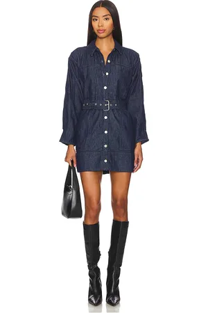 Free People Minivestido esme en color denim-dark talla L en - Denim-Dark. Talla L (también en M, S, XL, XS).