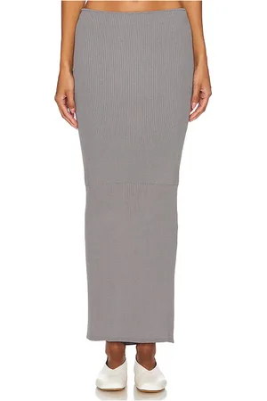 Solid Falda maxi zelda en color gris talla L en - Grey. Talla L (también en S, XL, XS).