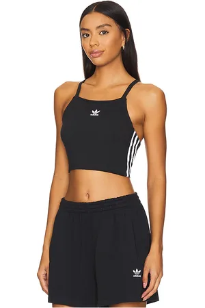 adidas Top corto 3 stripe en color talla XXL en - Black. Talla XXL (también en XXS).