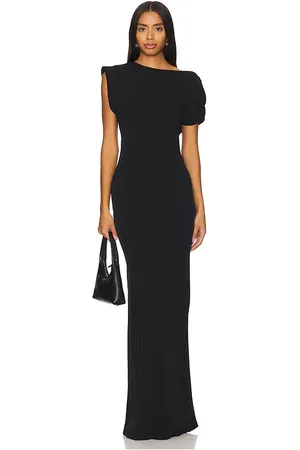 Amanda Uprichard Maxifalda seda elroy en color talla M en - Black. Talla M (también en S, XS).