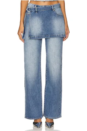 ABrand Falda de pierna ancha 95 baggy en color denim-medium talla 24 en - Denim-Medium. Talla 24 (también en 25, 26).