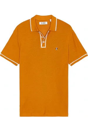 Original Penguin Earl mesh polo en color naranja talla L en - Orange. Talla L (también en M).