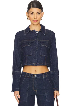 Amanda Uprichard Chaqueta lucas en color denim-dark talla M en - Denim-Dark. Talla M (también en L, S, XL, XS).