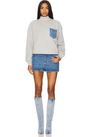 SER.O.YA Vestido marley terry denim sweater en color gris talla M en - Grey. Talla M (también en S).