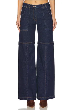 Amanda Uprichard Jeans pierna ancha brady en color denim-dark talla L en - Denim-Dark. Talla L (también en M, S).