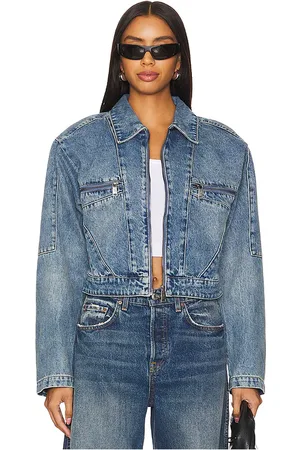 Gestuz Chaqueta katha en color denim-medium talla 36 en - Denim-Medium. Talla 36 (también en 38, 40).