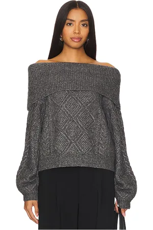 Gestuz Jersey adie off shoulder en color gris talla L en - Grey. Talla L (también en M, S, XL, XS).