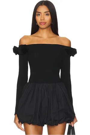 Milly Kayla floral knit top en color talla P en - Black. Talla P (también en S).