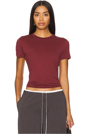 THEORY Camiseta en color burgundy talla M en - Burgundy. Talla M (también en S, XS).