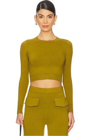 JoosTricot Camiseta en color amarillo mostaza talla S en - Mustard. Talla S (también en XS).