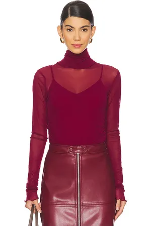 Simkhai Body velora en color burgundy talla M en - Burgundy. Talla M (también en S, XS).
