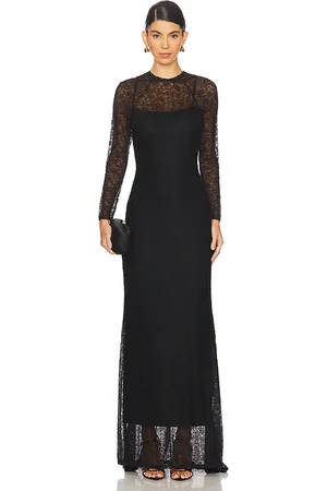 Simkhai Vestido de manga larga stacy en color talla 2 en - Black. Talla 2 (también en 4).